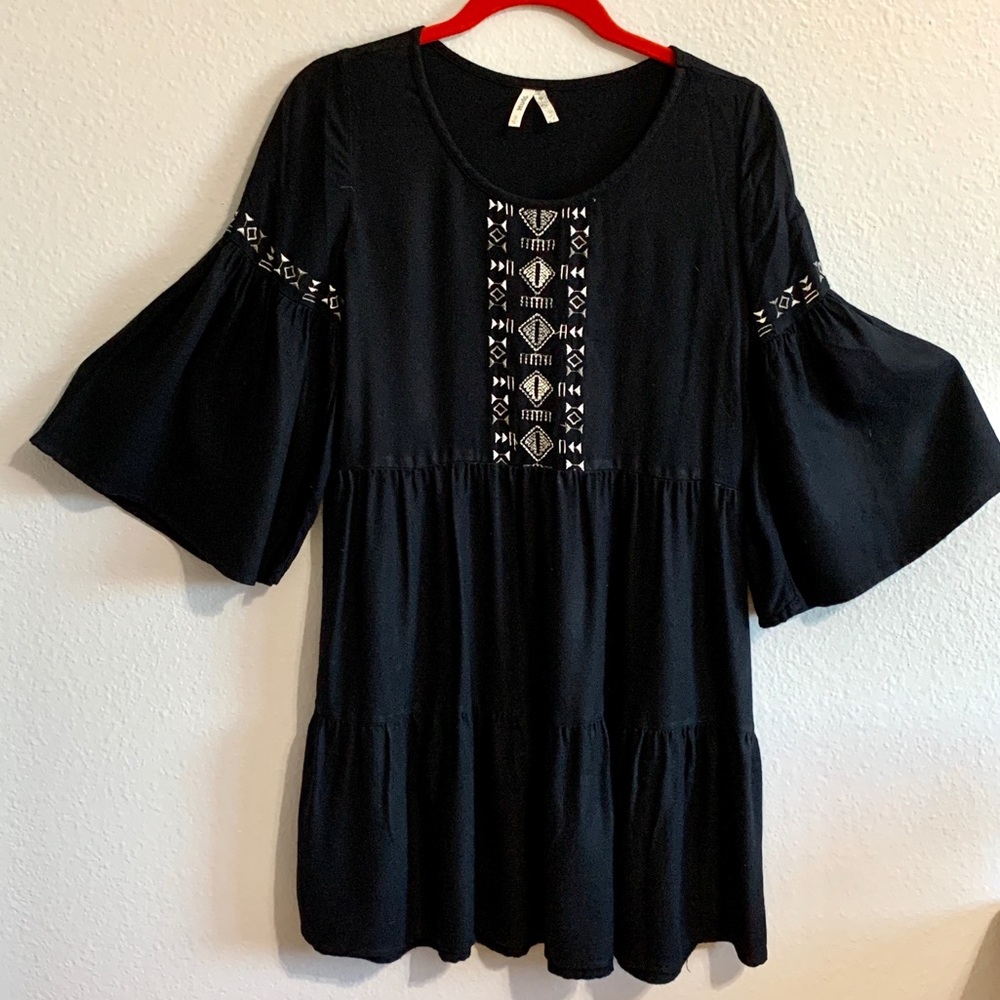 Mudd Boho Dress/Tunic Black Size Small